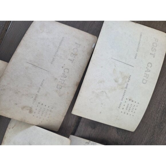 5 VTG Early 1900s School Group Photo Postcard Teachers & Students Sepia-Toned - Picture 7 of 13